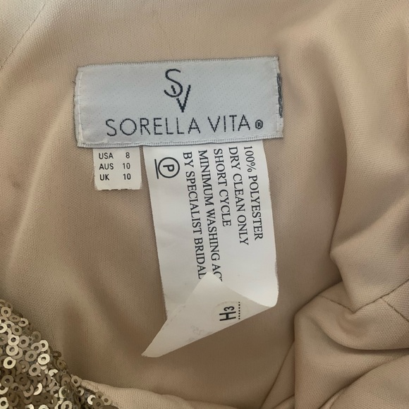 Gold dress from Designer Sorella Vita - Picture 6 of 7
